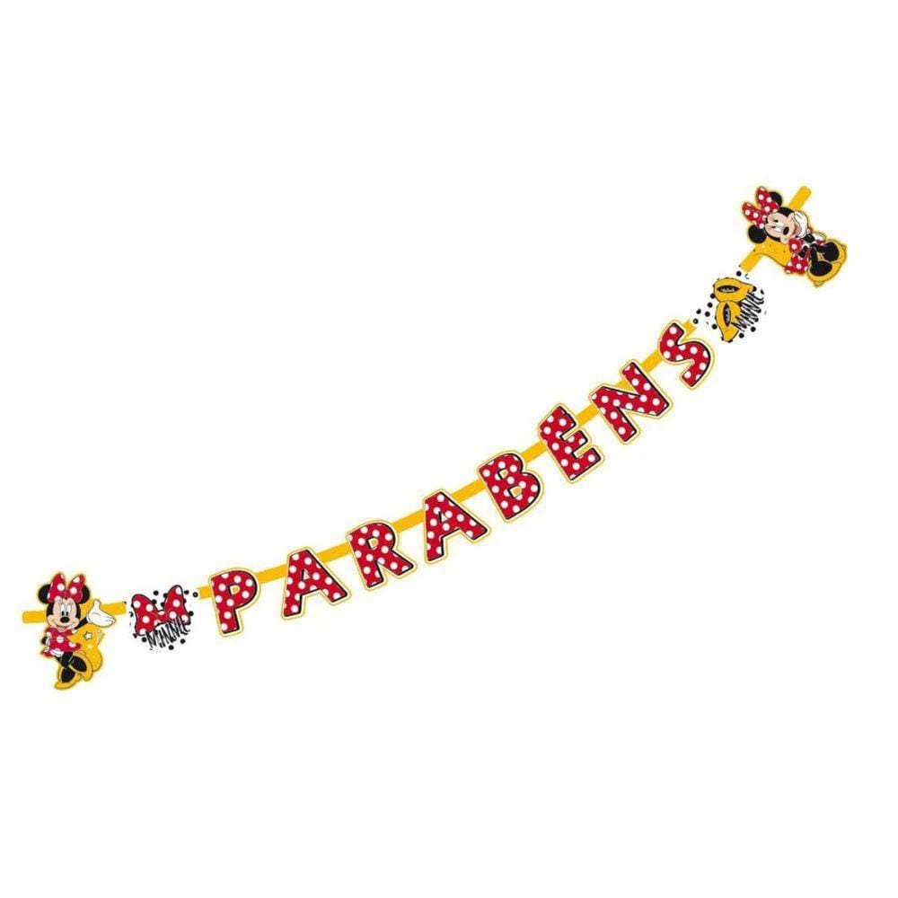 Faixa Decorativa Minnie Mouse 220x20cm