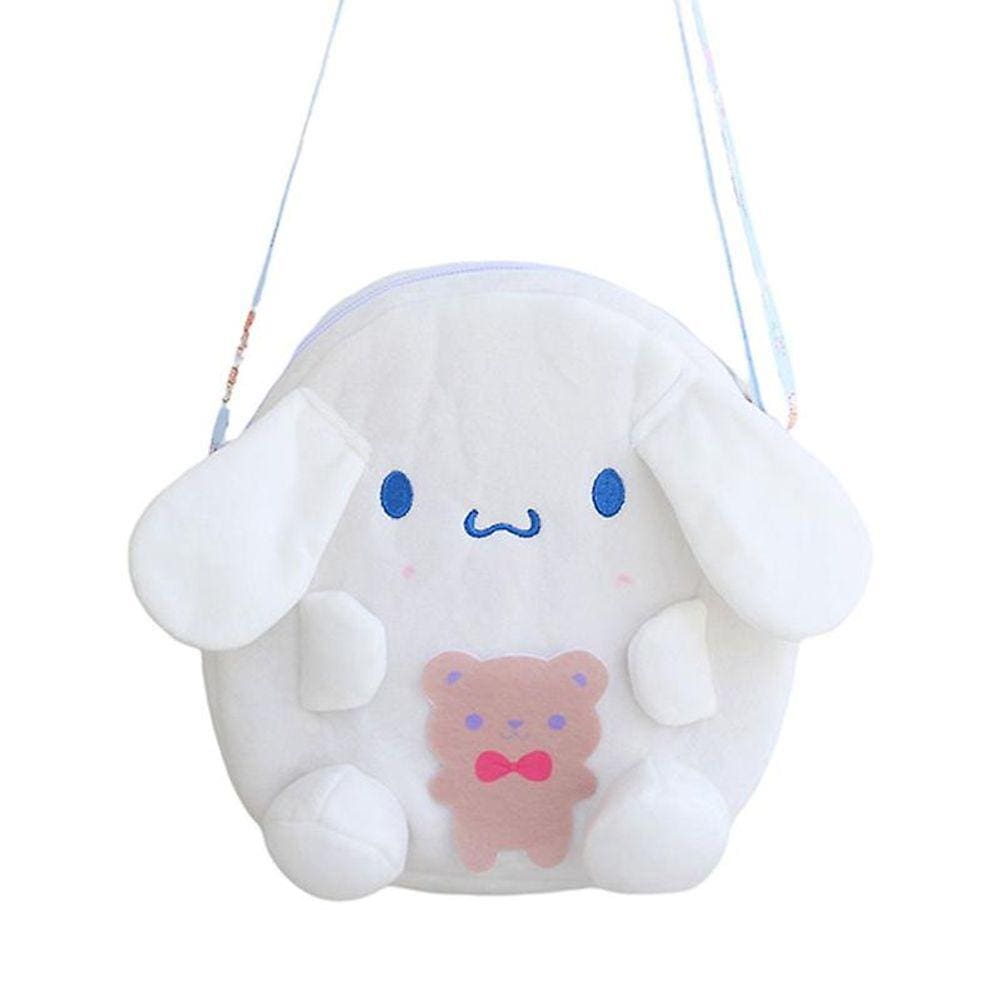 Mochila de pelúcia Kuromi Diagonal Anime Cartoon para meninas de 15 cm