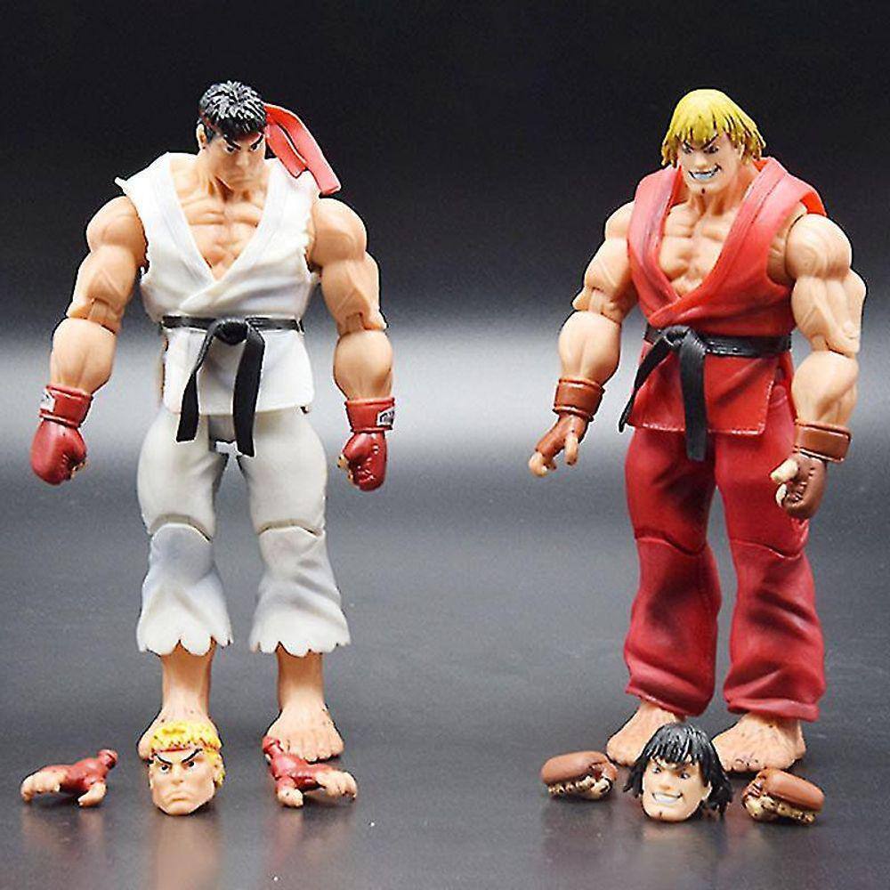 Boneco de ação Sajy Neca Street Fighter Bailong Hongken 17 cm