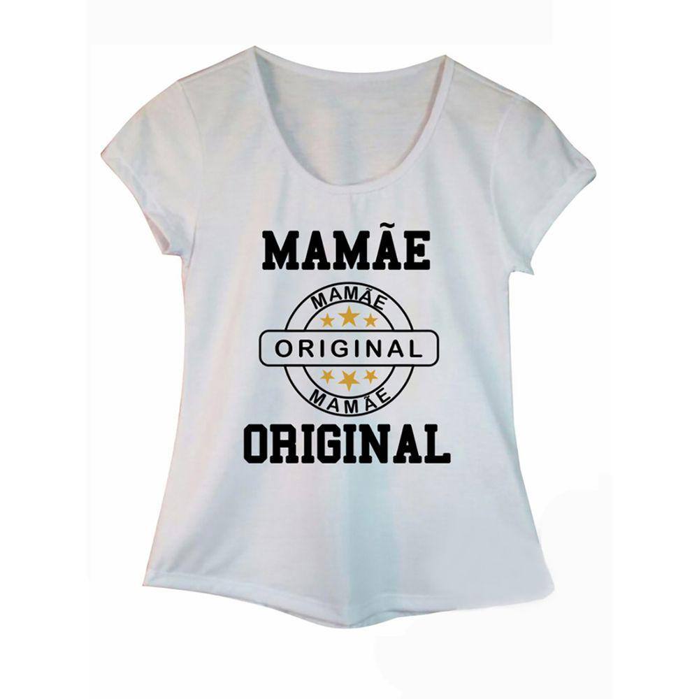 Camiseta Adulta Feminina Estampa Mamãe