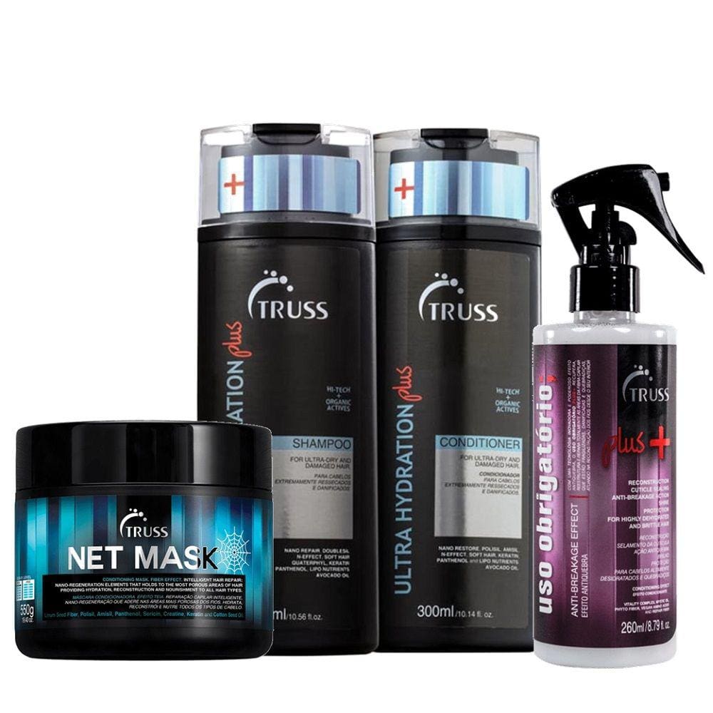 Kit Truss Ultra Hydration Plus Mask Obrigatorio Plus (4 Produtos)