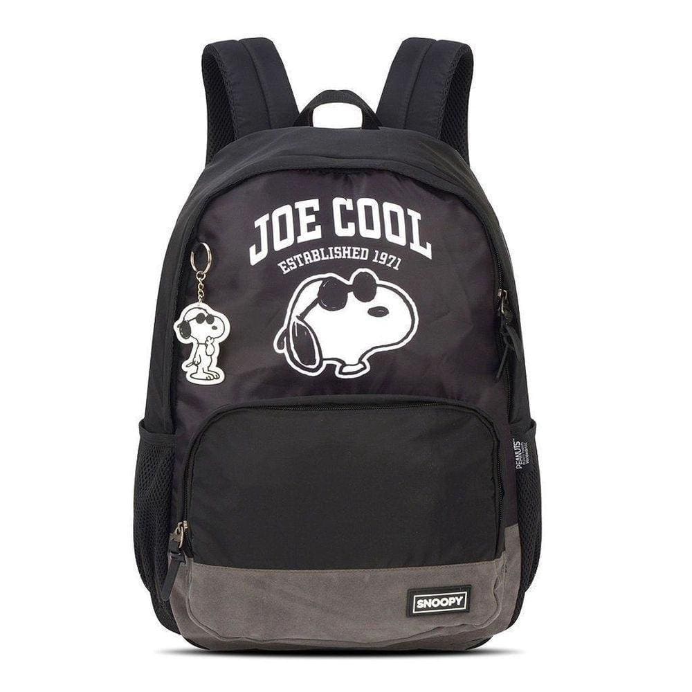 Mochila Escolar Snoopy Joe Cool Preto MS46724SN - Luxcel