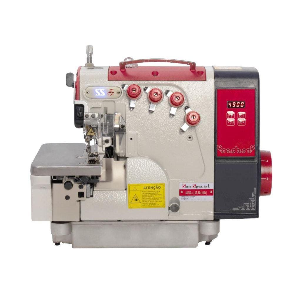 Máquina Costura Industrial Interlock Direct Drive SS70D-4-ST-ES 220V - Sun Special