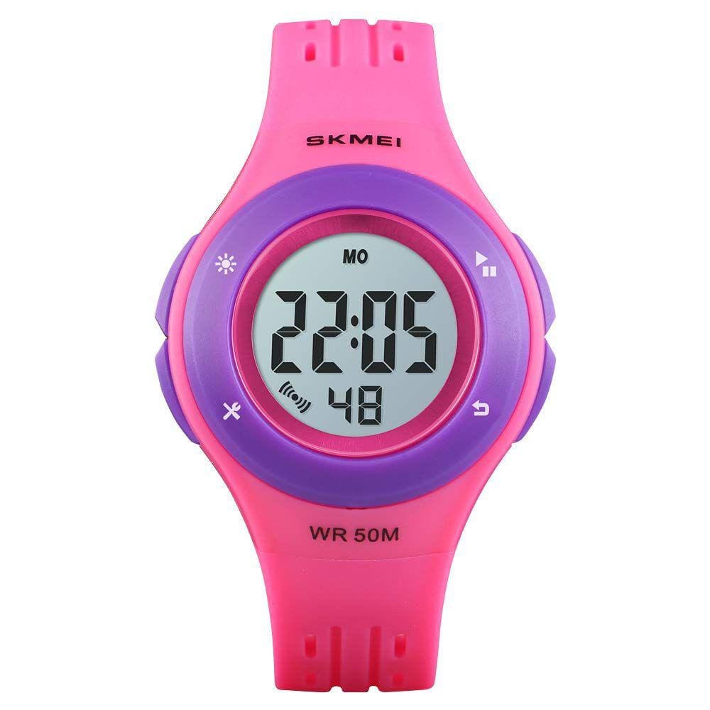 Relógio com alarme LED à prova d`água multifuncional IWOCH Kids de 50 m