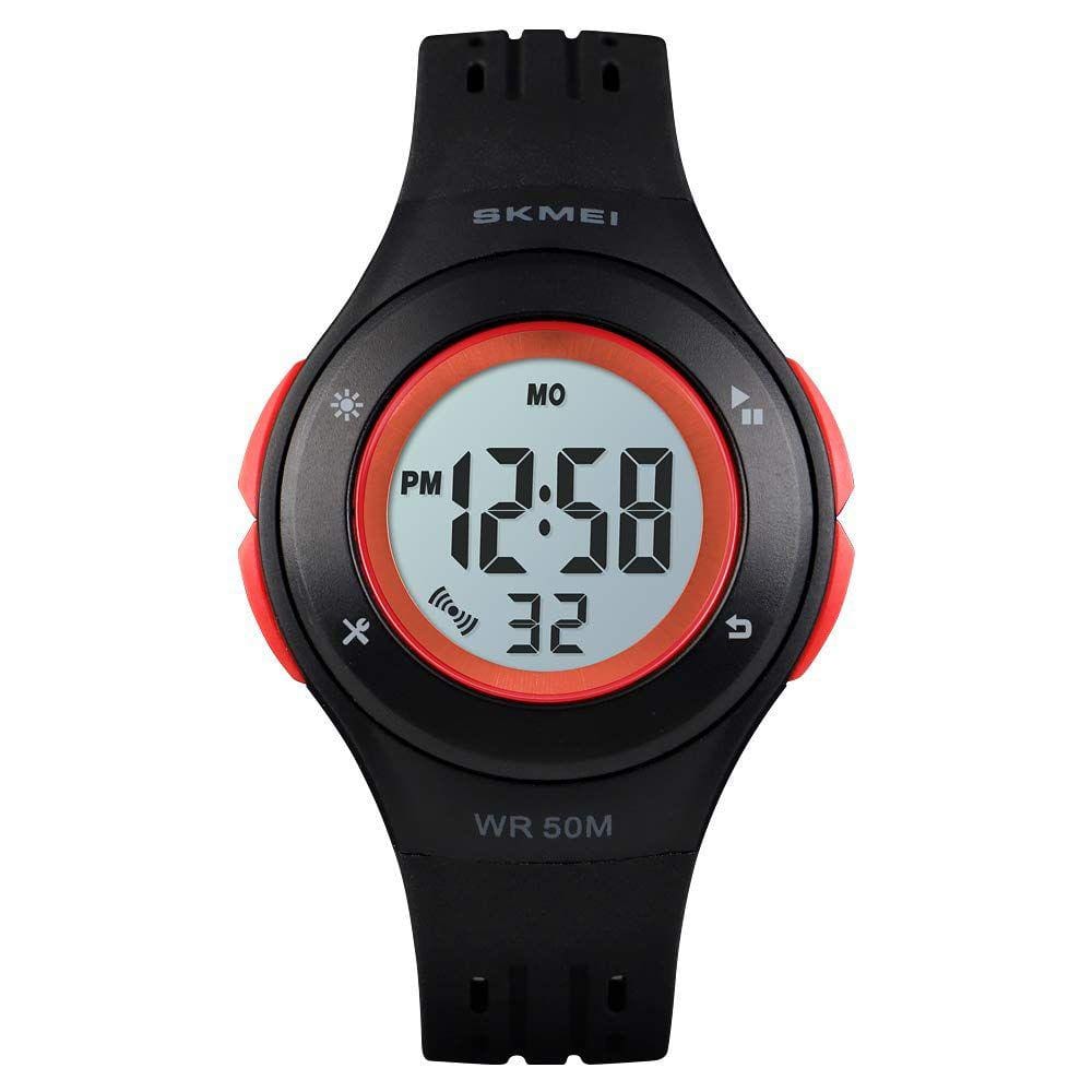 Relógio infantil IWOCH multifuncional 50m à prova d`água LED Alarm Bla