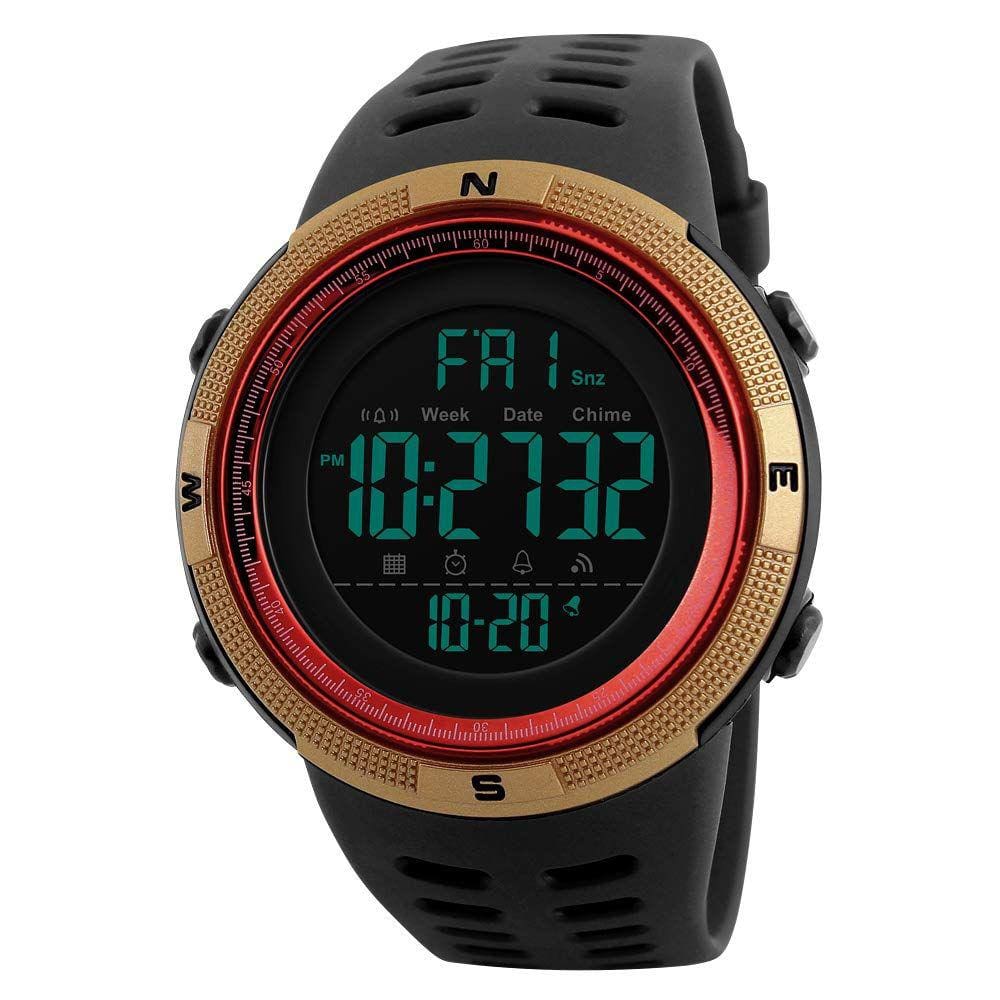Relógio ALCADAN SK 1251 Digital para homens com cronômetro à prova d`água