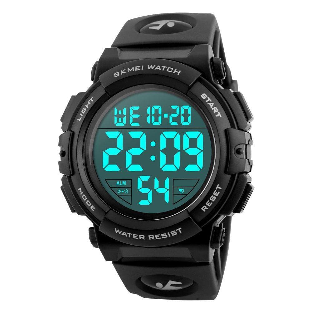 Relógio esportivo MASTOP masculino com tela LED digital impermeável preta