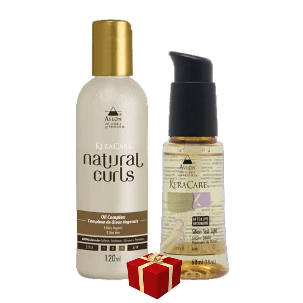 Avlon Natural Curls Oil Complex 120Ml+Silken Seal Light 60Ml