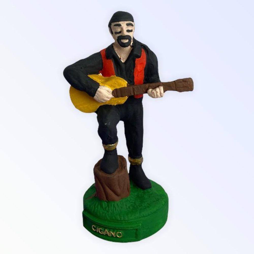 Escultura Cigano Em Resina 11 Cm Umbanda Candomblé