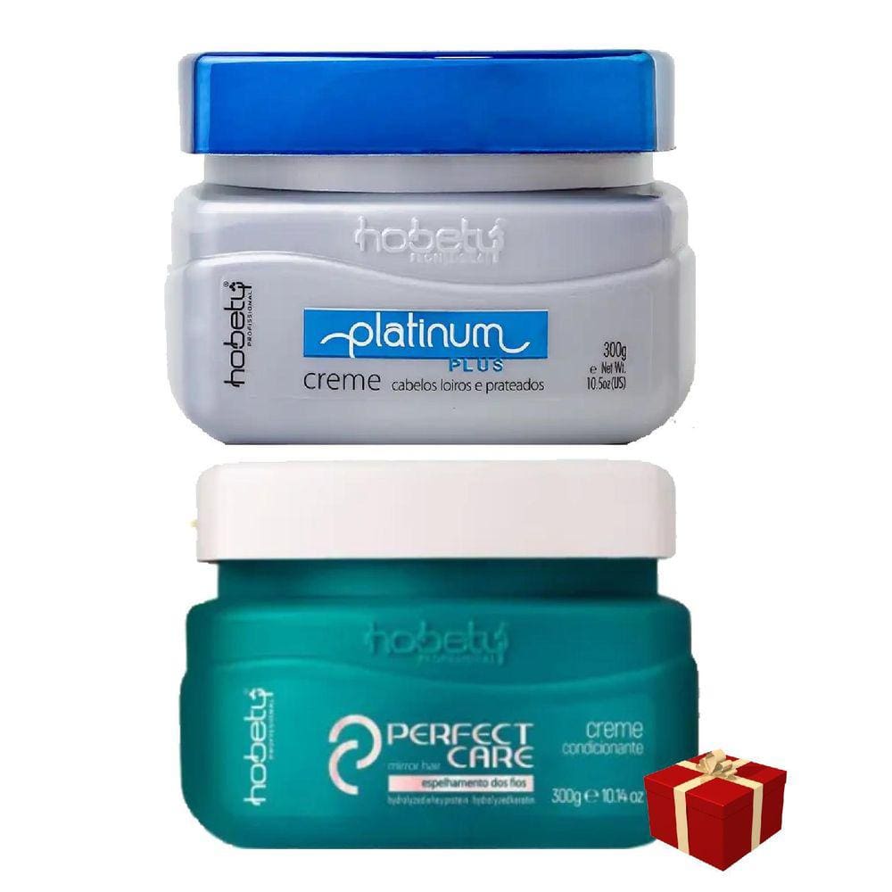 Hobety Máscara Platinum Plus 300G +Máscara Perfect Care 300G