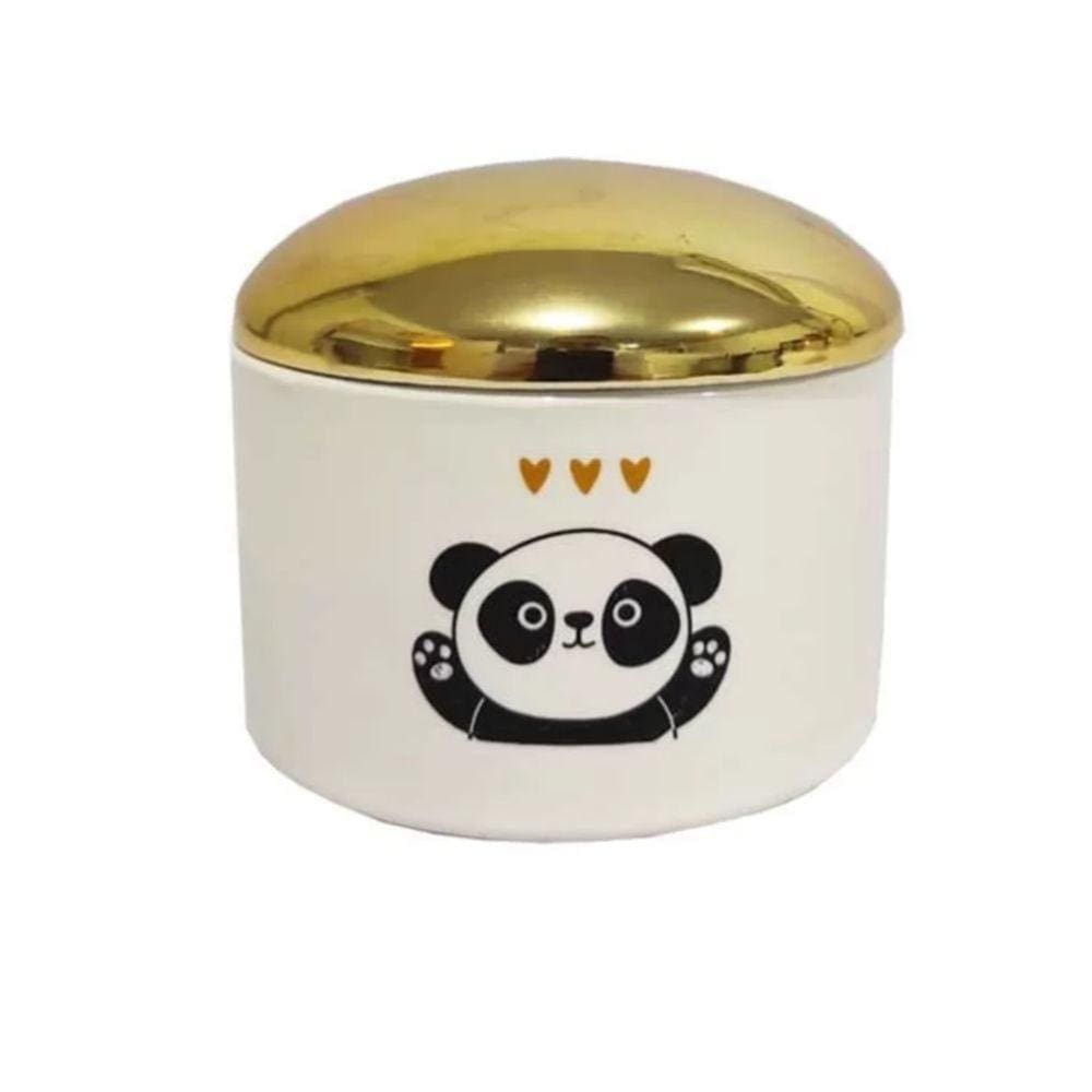 Pote de Cerâmica Decorativo Urso Panda 8x8cm - Wincy