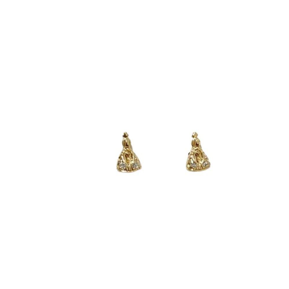 Brinco Folheado de Nossa Senhora Aparecida detalhes