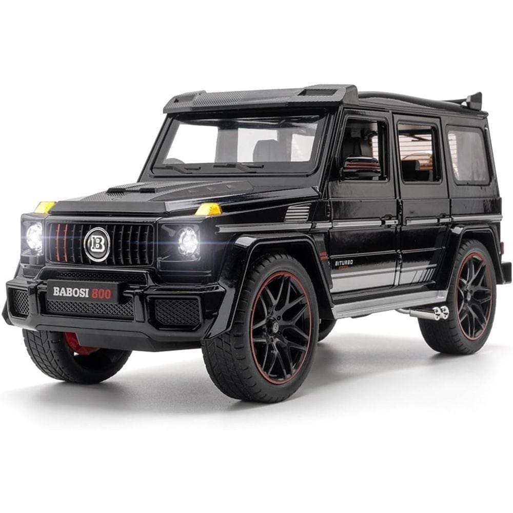 Carro de brinquedo Mercedes-Benz Big G Brabus G800 escala 1:18 branco