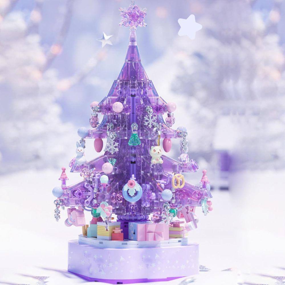 Blocos de construção de caixa de música para árvore de Natal 675 unidades 3D DIY