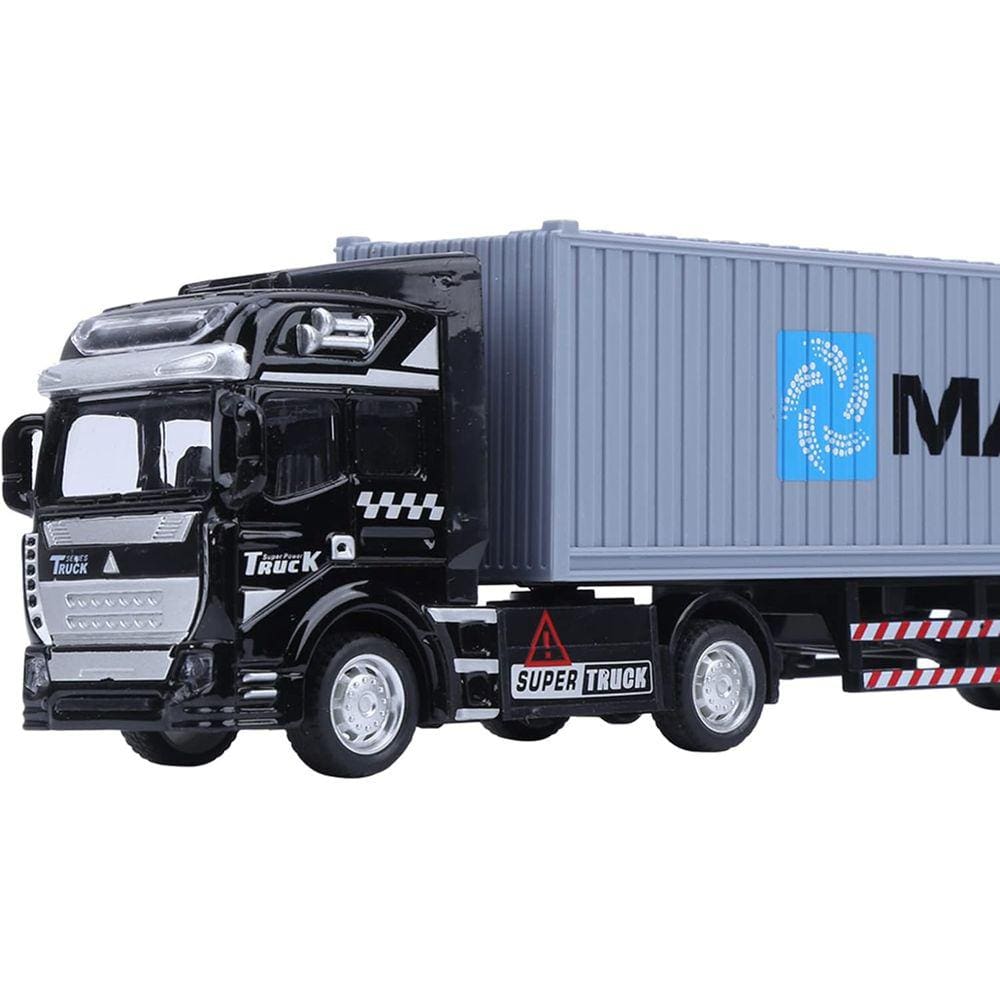 Modelo de caminhão porta-contêineres Toy 1:48 Scale Alloy High Simulation