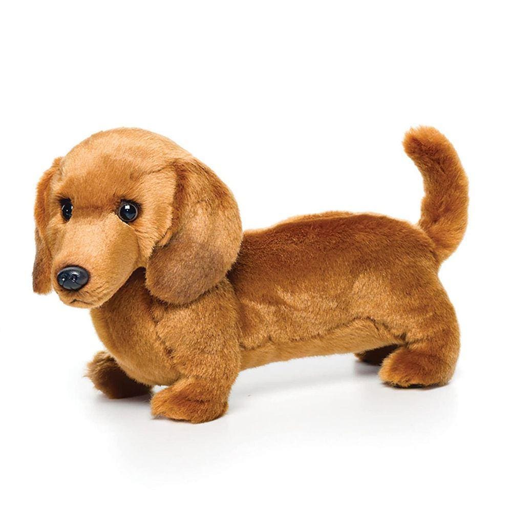 Brinquedo de pelúcia Comfort Puppet Cute Dachshund 25x20cm para crianças