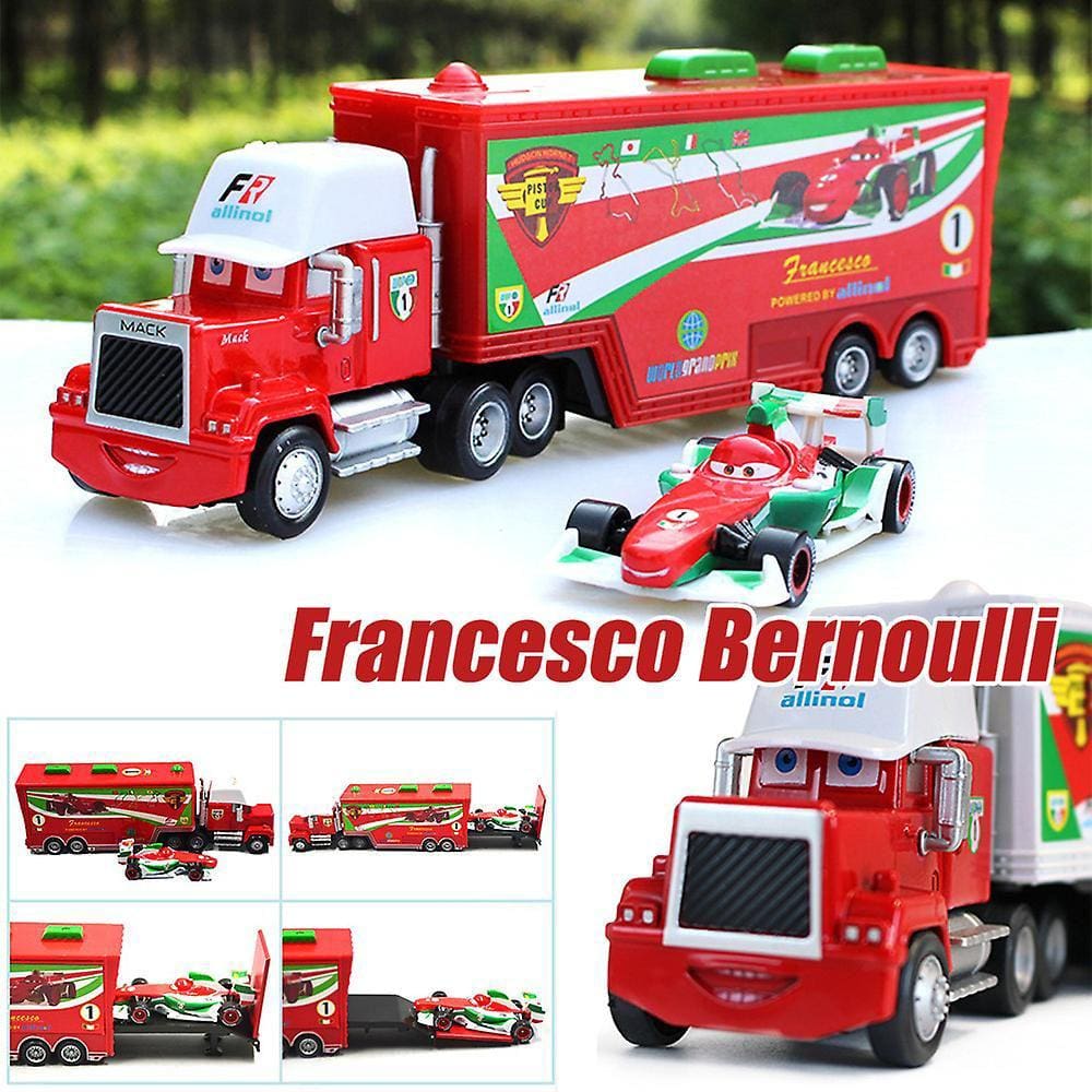 Conjunto de caminhões de brinquedo e carros esportivos, filme Disney Pixar Cars 2 3