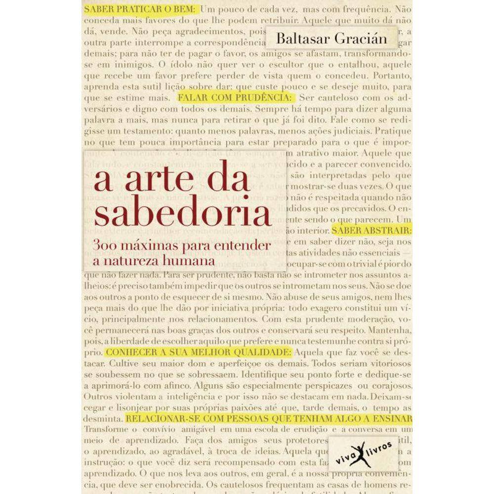 A arte da sabedoria (edição de bolso)