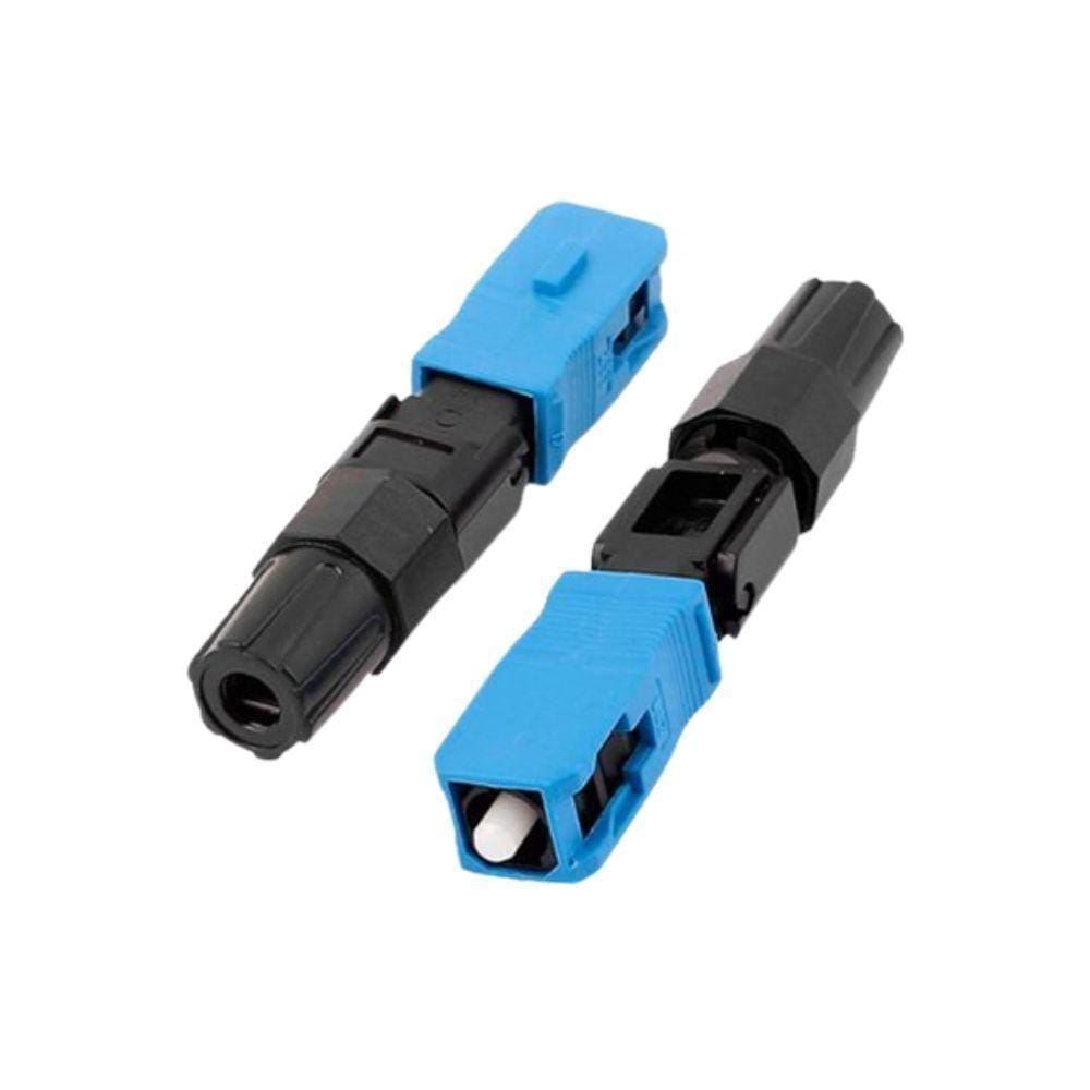 Conector Optico T Rosca Sc-Upc - Azul