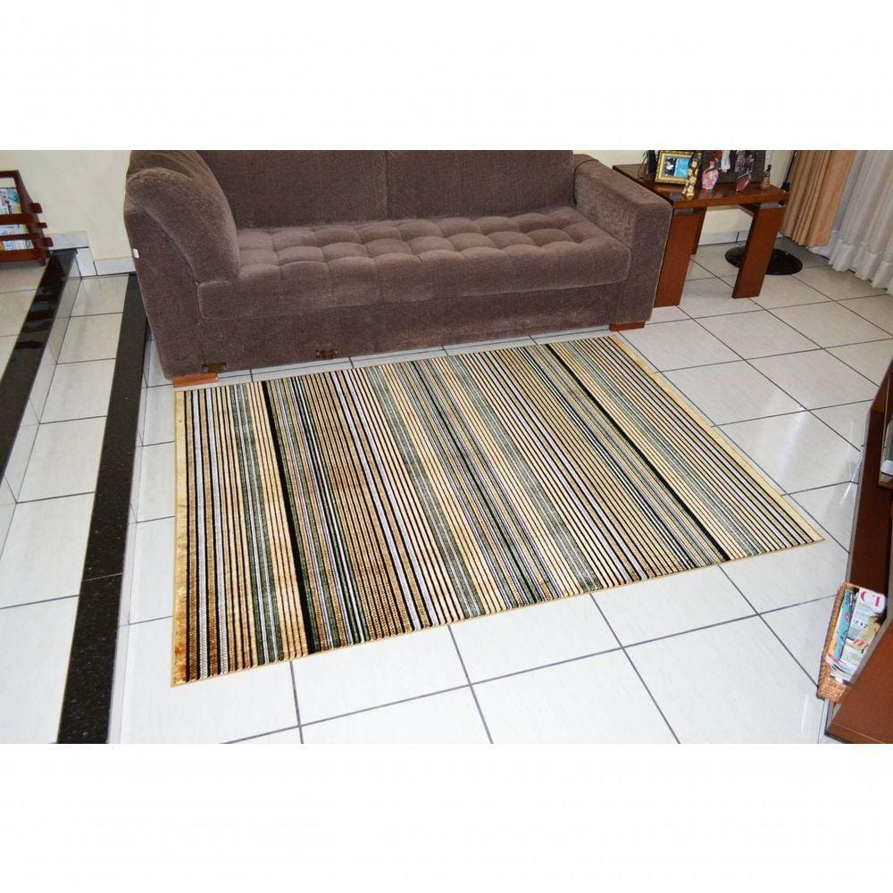 Tapete Veludo 1.00m X 1.50m Marbella Moderno Kilim Vitral-3 Rayza