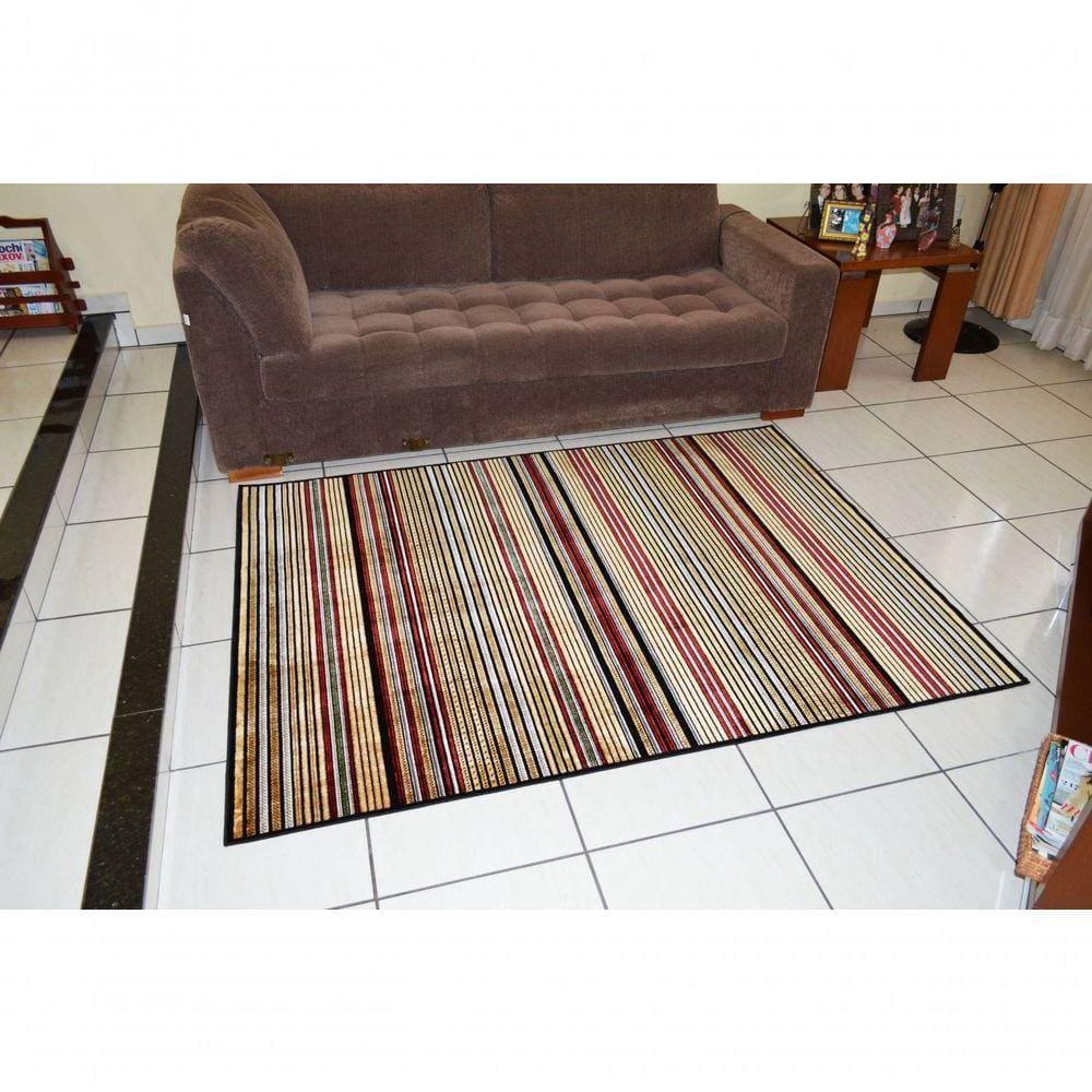 Tapete Veludo 1.00m X 1.50m Marbella Moderno Kilim Vitral-1 Rayza