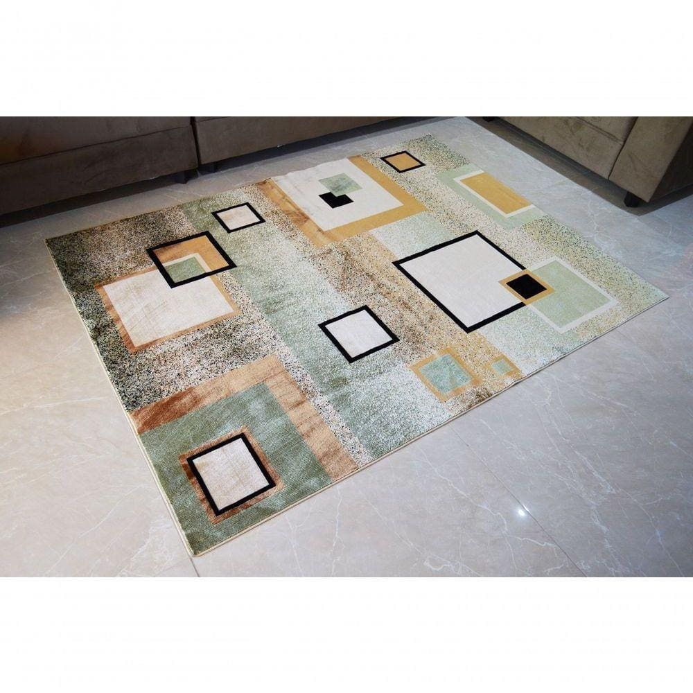 Tapete Veludo 2.50m X 3.50m Marbella Moderno Quadrado Rayza