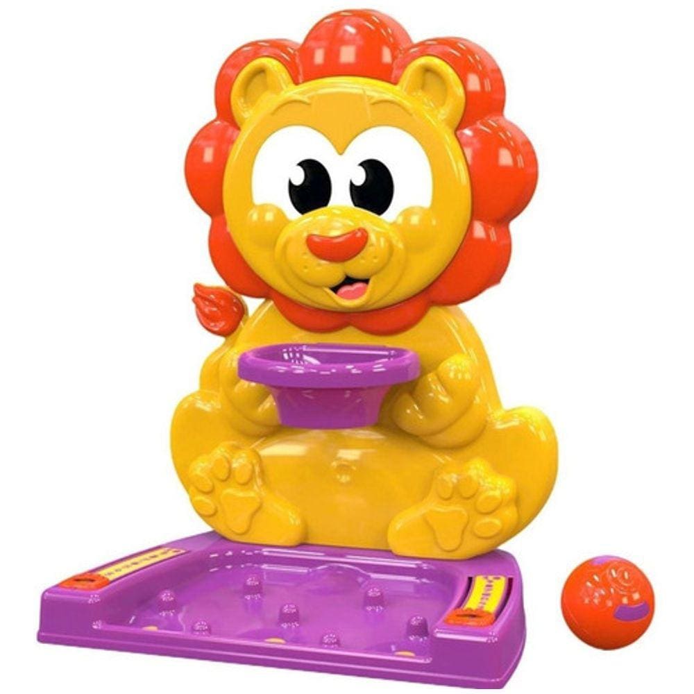 Brinquedo Infantil Dr. Baby Basket Lion Laranja