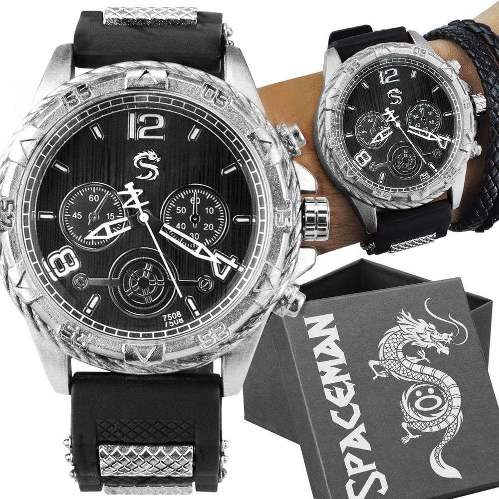 Relogio masculino grande aço inox prata + caixa