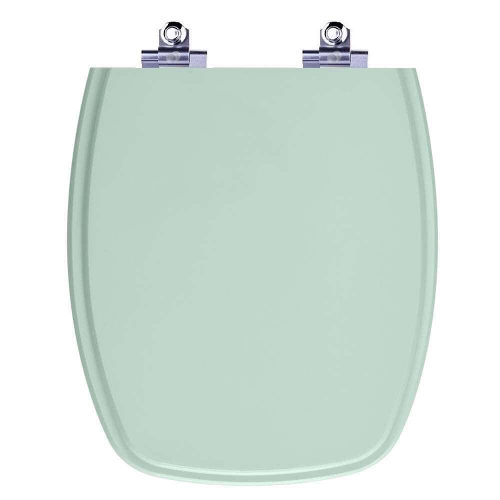 Assento Sanitário Laqueado Soft Close Stylus Verde Agua Para Vaso Celite