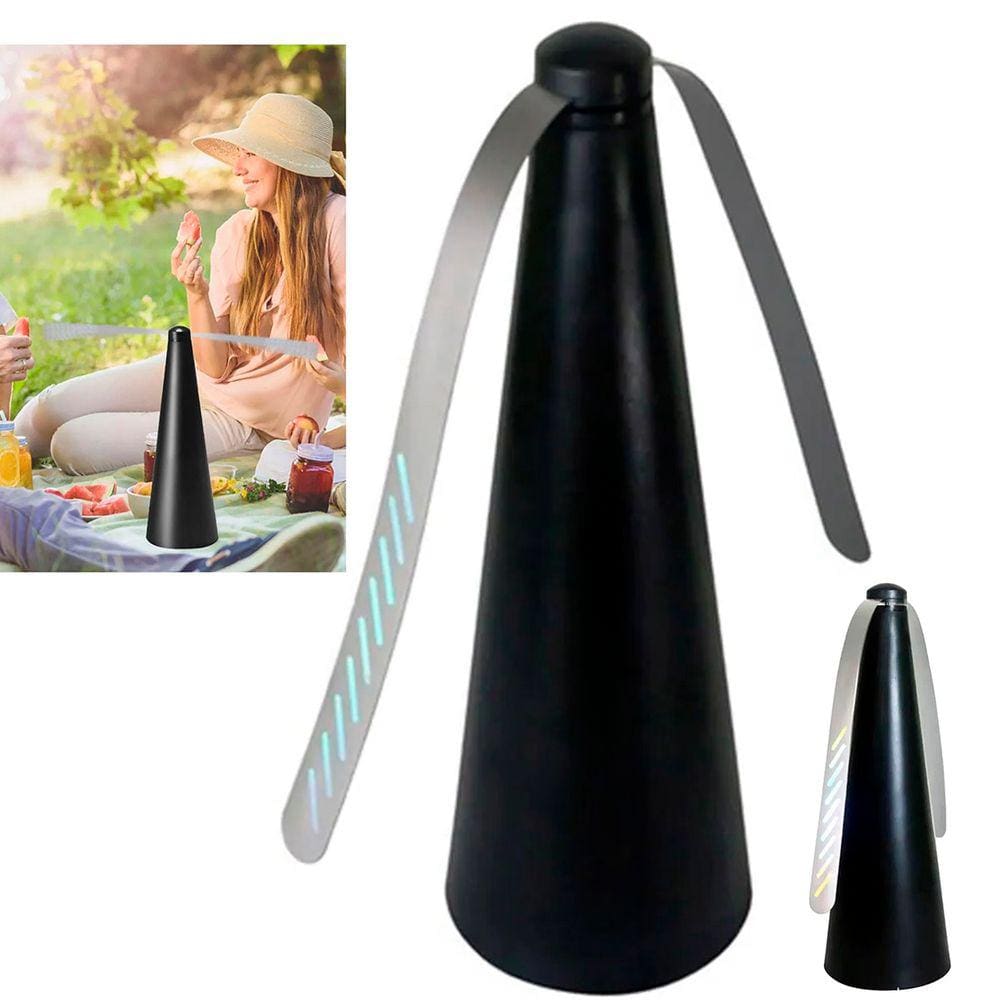 Ventilador Repelente Anti Inseto Mosca Mosquito Pernilongo Previne Doenças Portatil Piquenique Acampamento Camping Jardim Quintal Parque