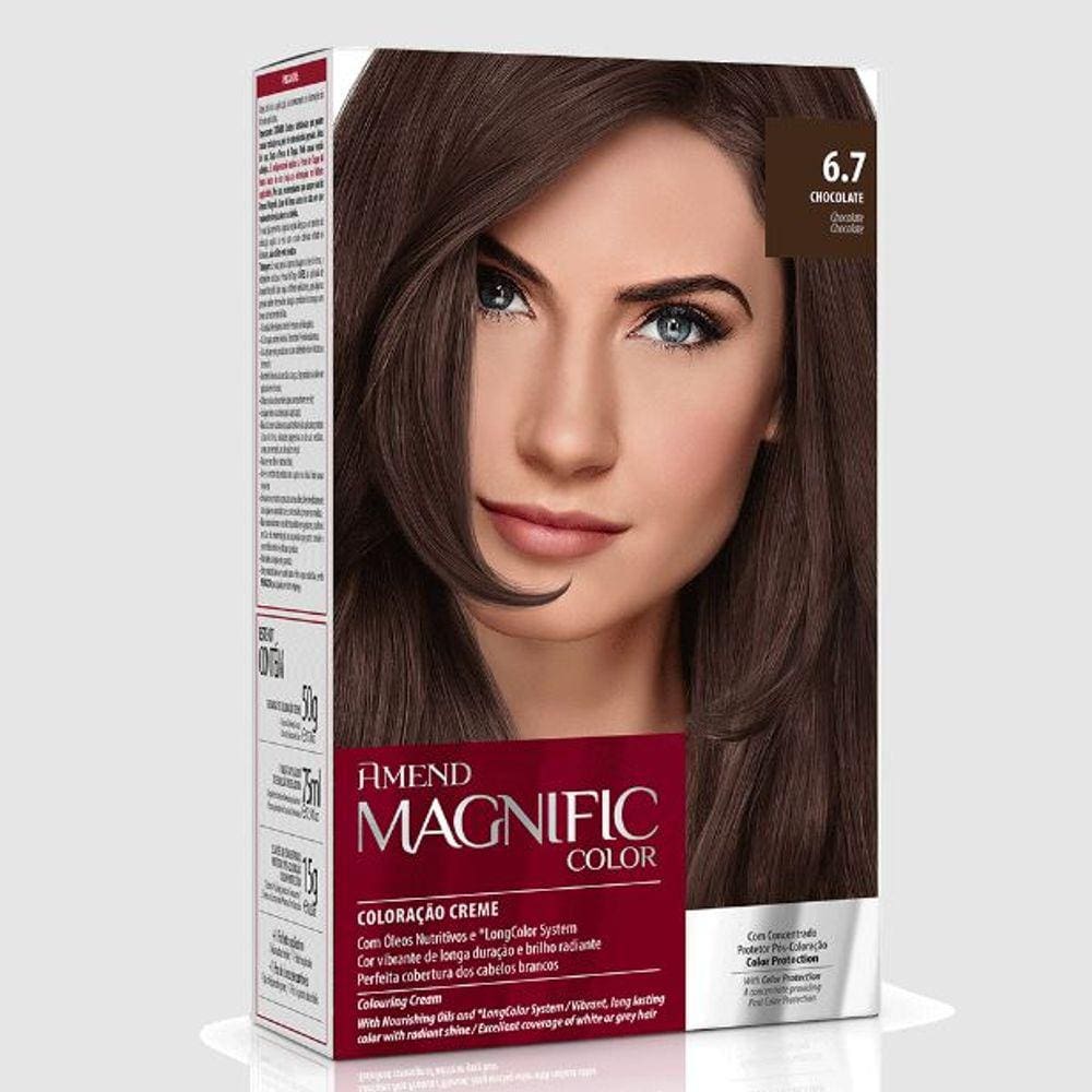 Kit Coloração Amend Magnific Color 6.7 Chocolate - 200g