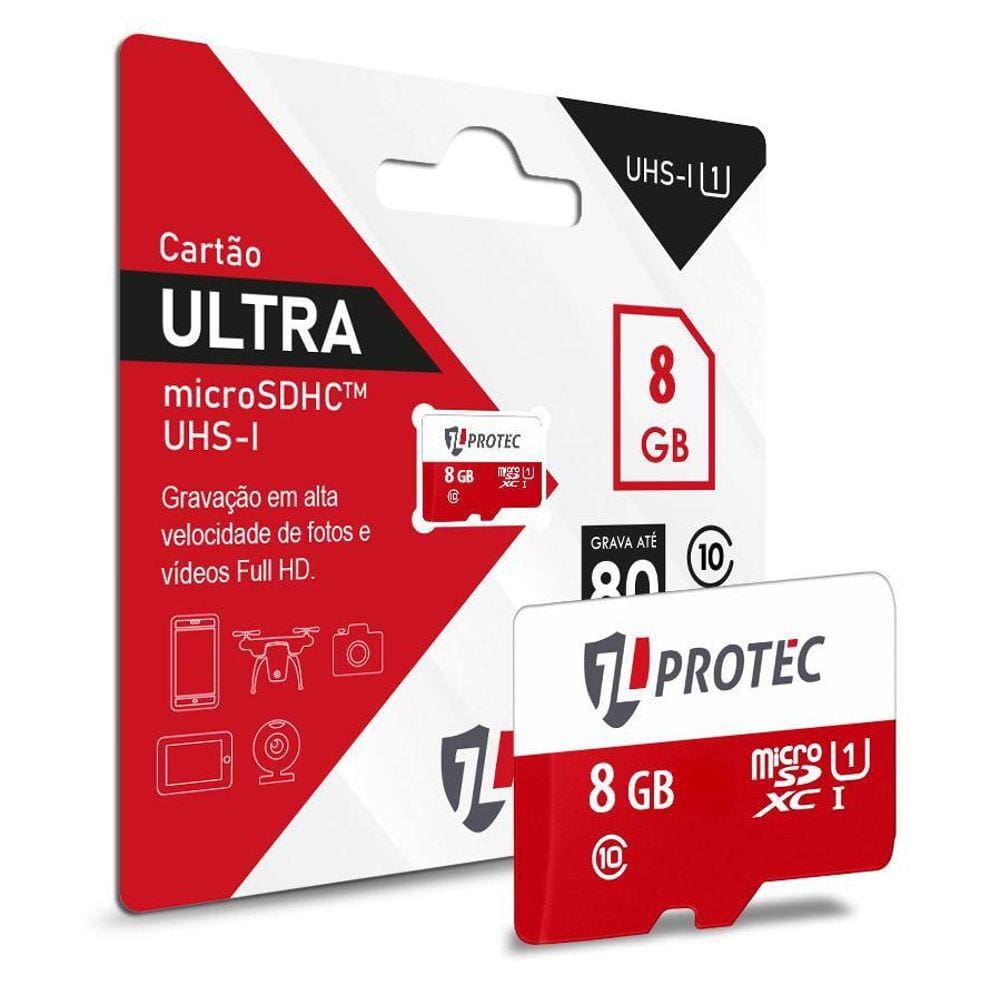 Cartão De Memória Microsd 8Gb