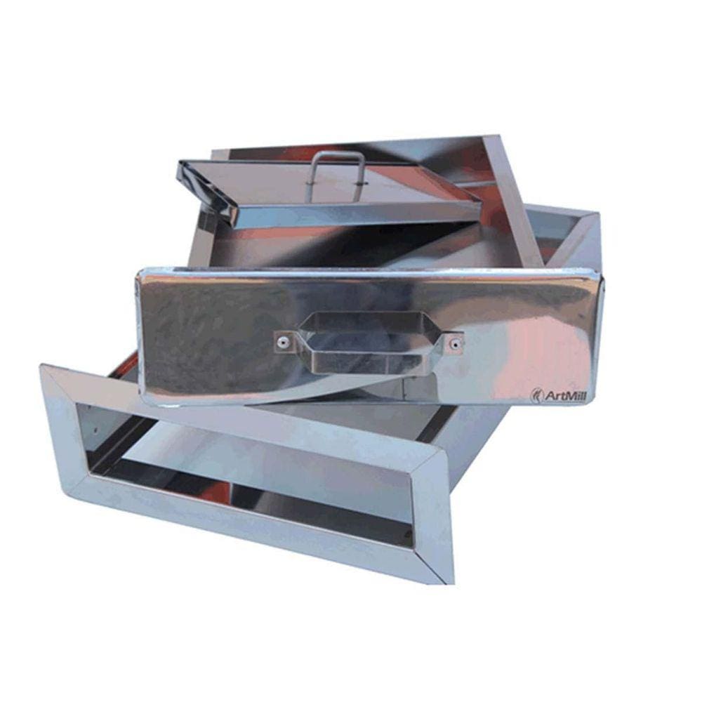 Gaveta Cinzeiro Inox Para Churrasqueira Artmill
