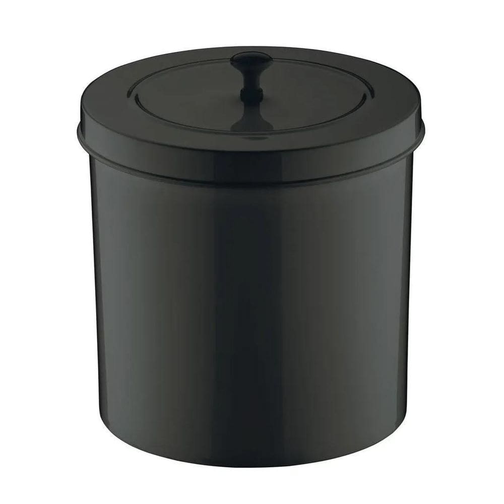 Lixeira Preta Com Tampa 5 Litros
