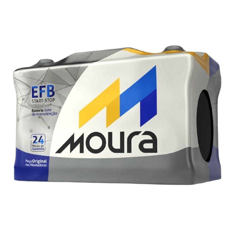 Bateria EFB Moura Start Stop 12V 50Ah MF50ED Nivus T-Cross Comfortline TSI