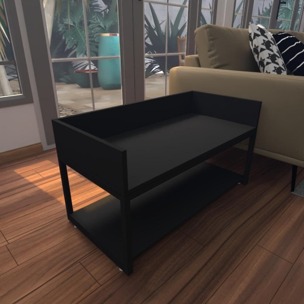 Cama Cachorro Caes Pequenos Casa Pet Caminha Casinha Mdf Preto Preta