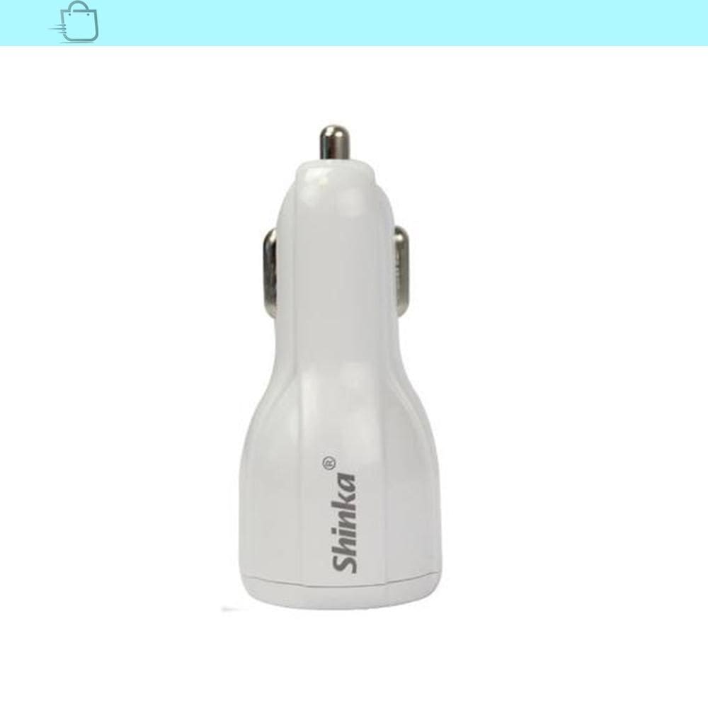 Carregador Veicular Turbo Carga Rapida 2 Saídas Usb Branco