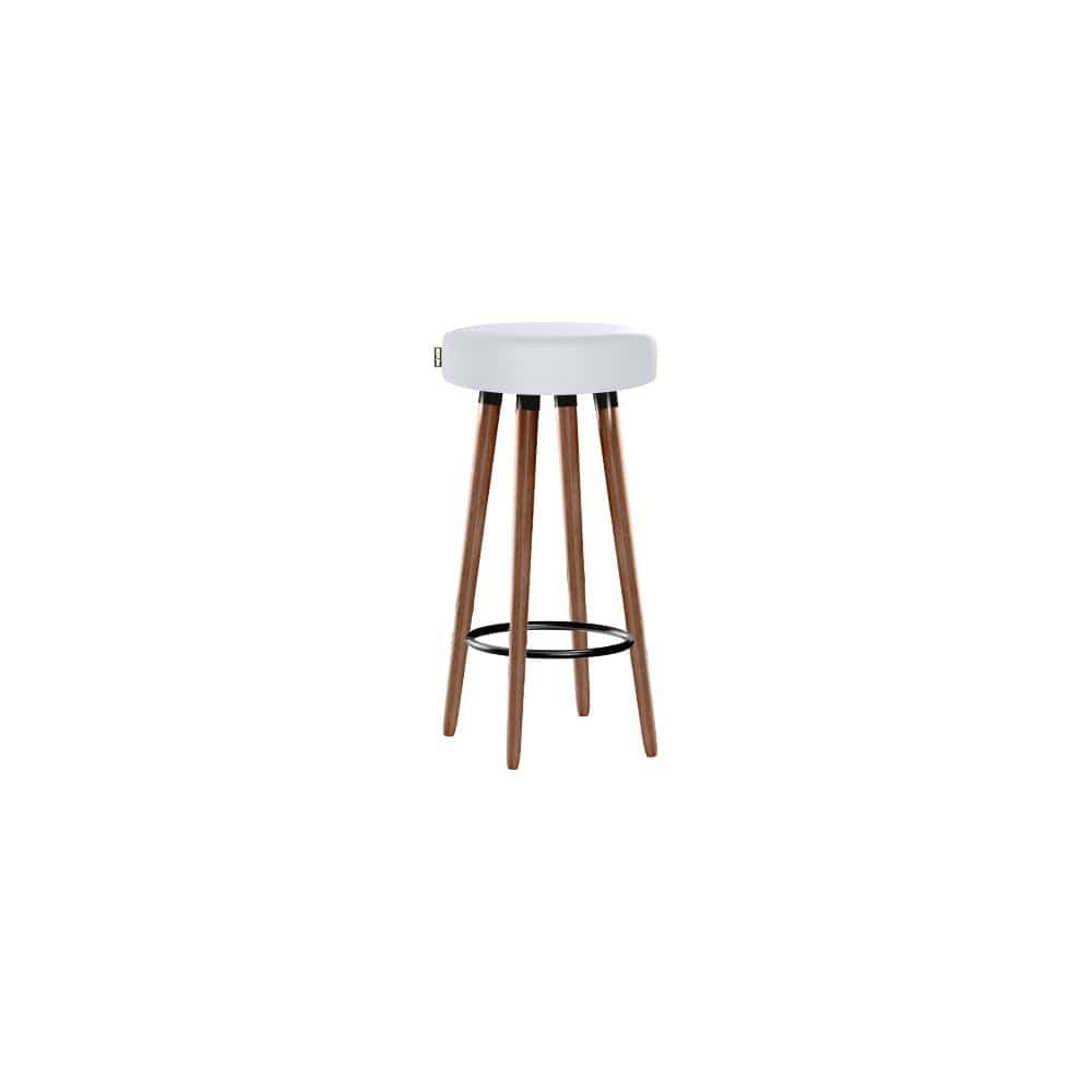 Banqueta Moderna Alta Roma Slim Branco 70cm