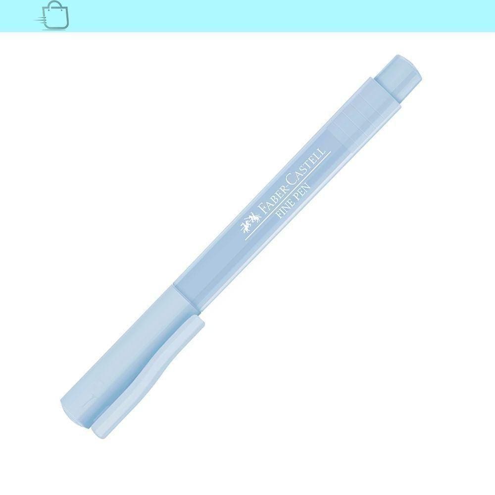 Caneta Azul Pastel Faber-Castell Fine Pen Hidrográfica