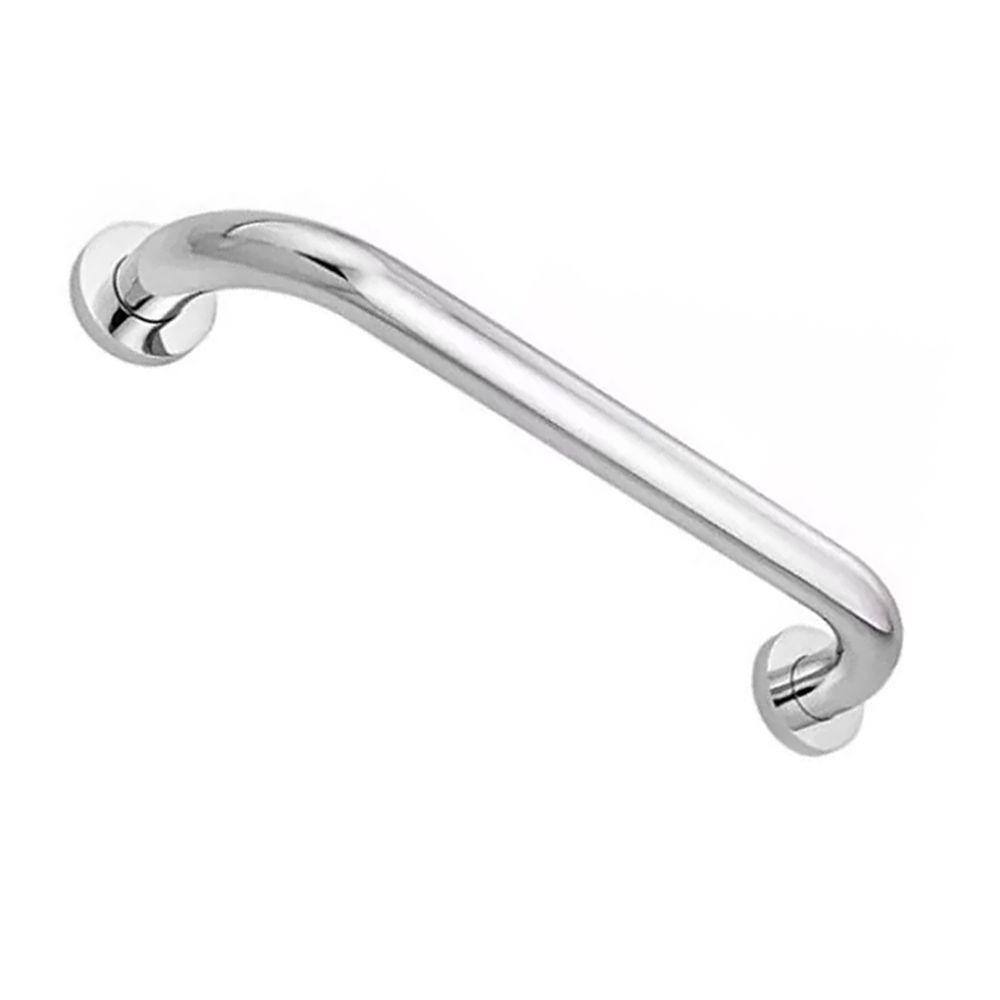 Alça de Apoio Inox 30cm Suporte Banheiro Box Acessibilidade Idoso Gestante Segurança Parede Apoio Resistente