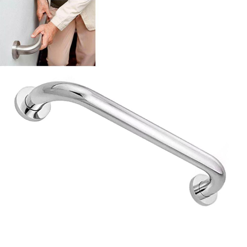 Alça de Apoio Barra 30cm Inox Suporte Acessibilidade Idoso Gestante Banheiro Box Apoio
