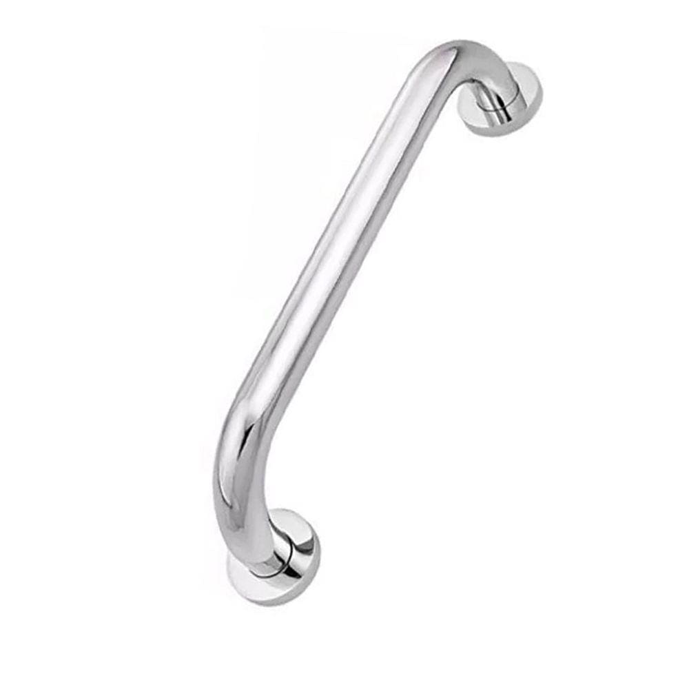 Alça de Apoio 30cm Barra Inox Suporte Banheiro Box Idoso Deficiente Segurança Parede Acessibilidade