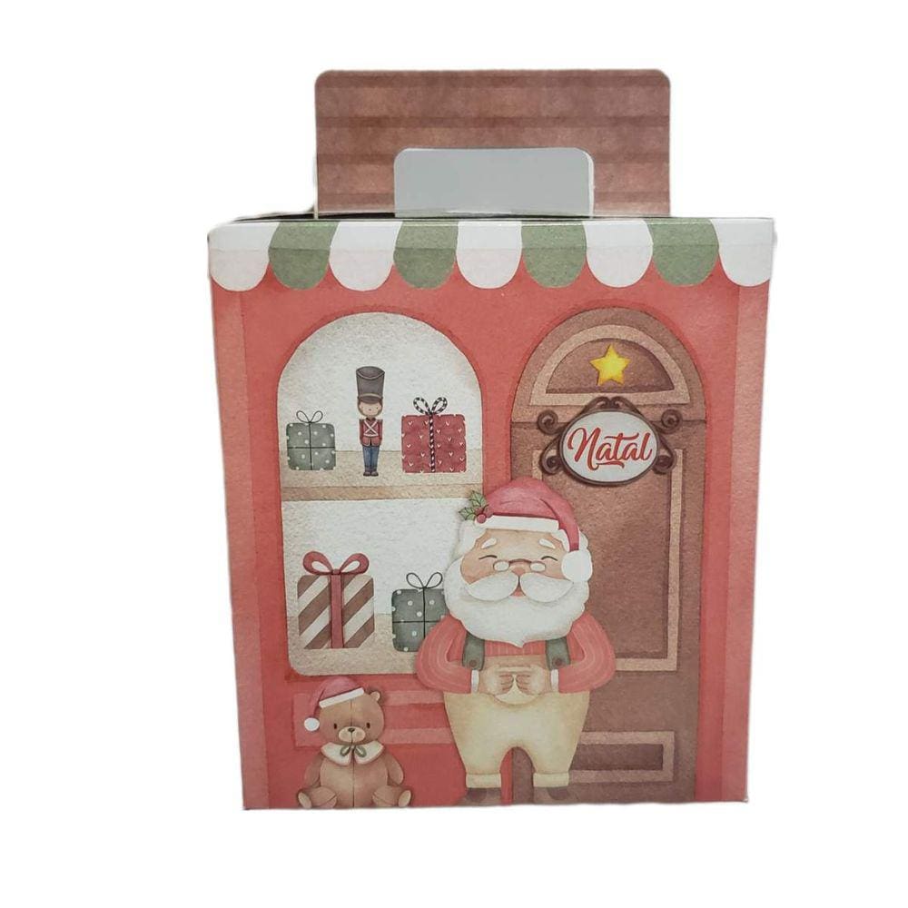 Caixa Panetone 500g (14,5x16x14,5cm) Vitrine de Natal | Unidade