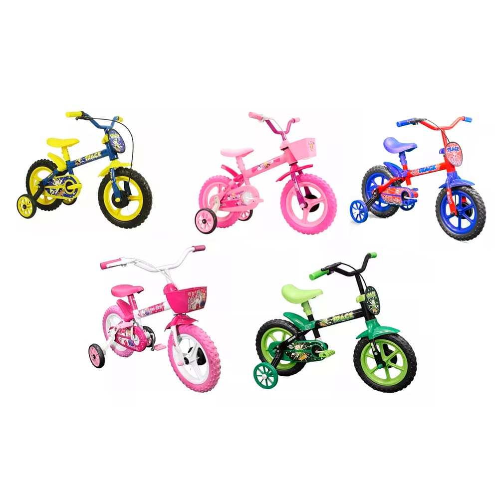 Bicicleta Infantil Aro 12 Track Bikes Com Rodinhas