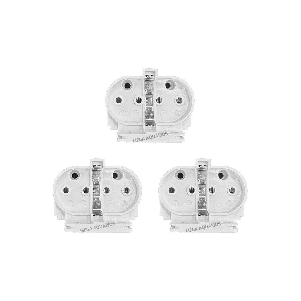 Kit 3 Soquetes 2G11 Base Tomadinha Para Lâmpada Pl 4 Pinos