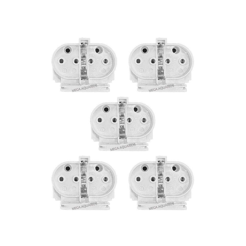 Kit 5 Soquetes 2G11 Base Tomadinha Para Lâmpada Pl 4 Pinos