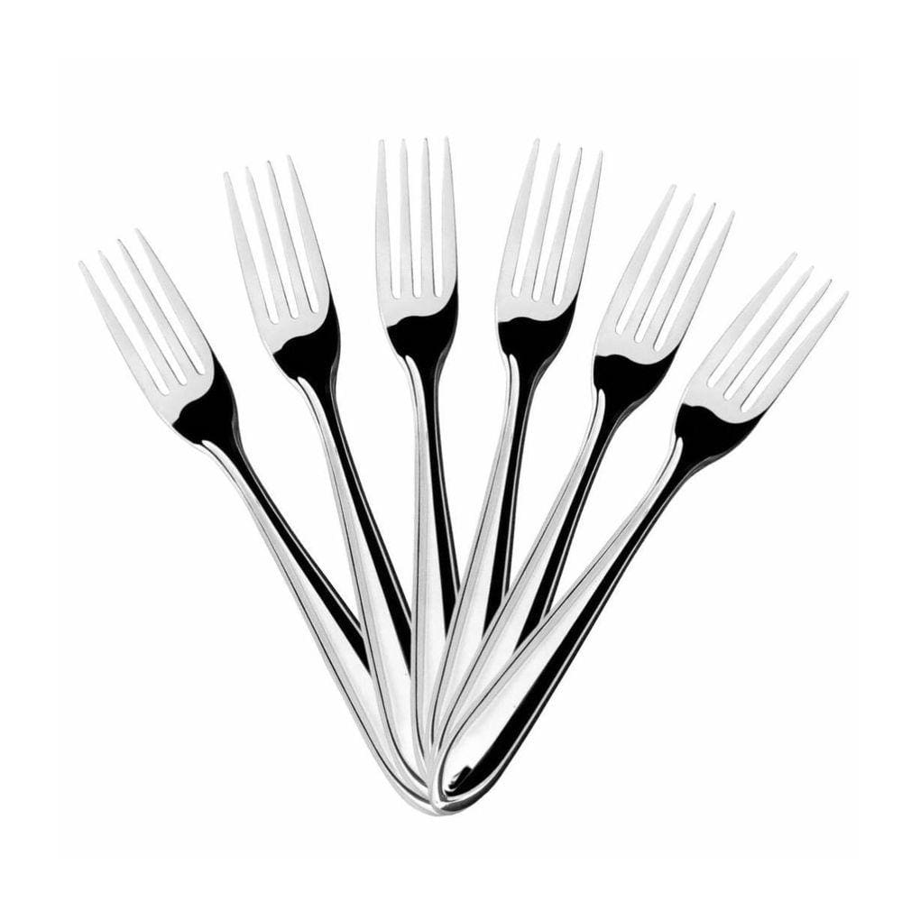 Jogo De Garfo De Mesa Inox Aço 6 Pçs Restaurante Buffet Bar