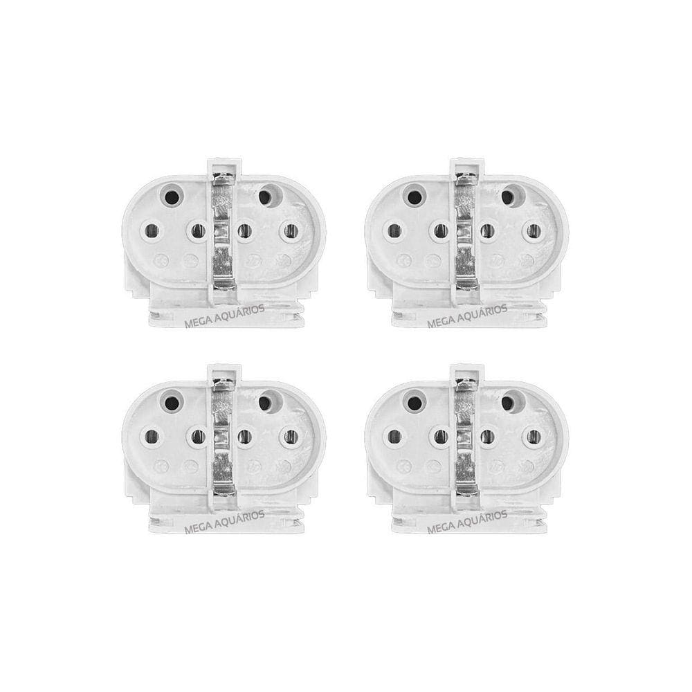 Kit 4 Soquetes 2G11 Base Tomadinha Para Lâmpada Pl 4 Pinos