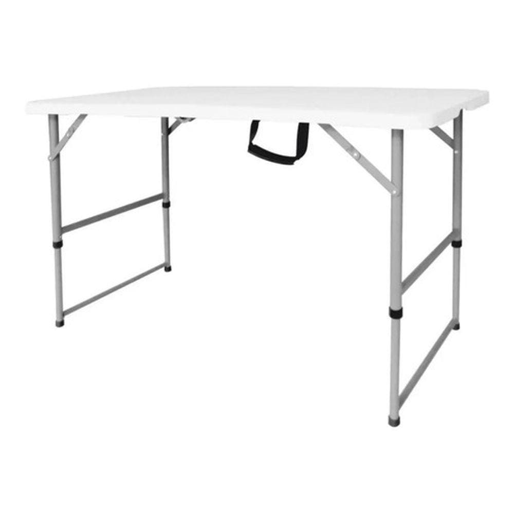Mesa Dobrável Vira Maleta 122cm Camping Praia E Piscina