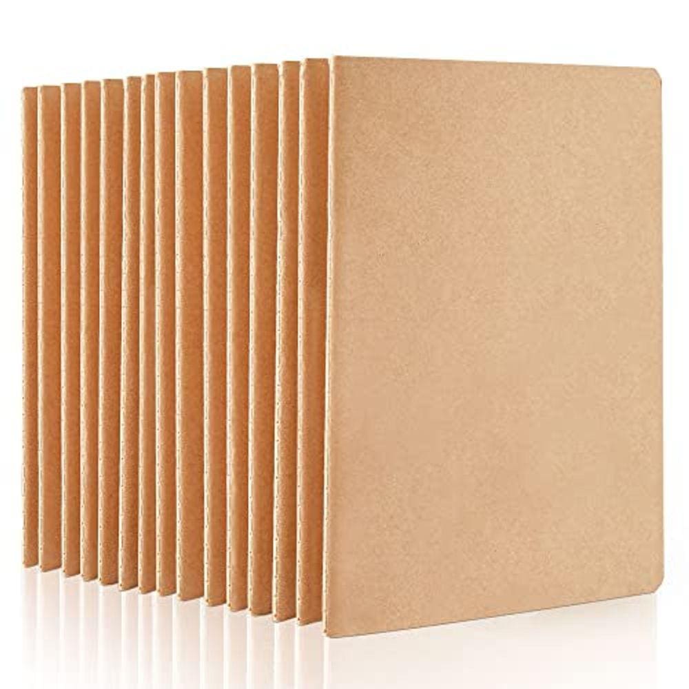 Cadernos feela Kraft, pacote 15, A5, 60 páginas para desenho e escrita